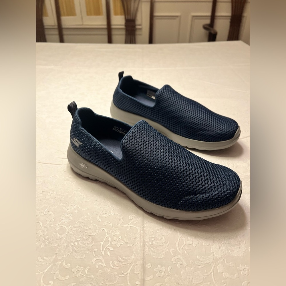 Skechers Navy Blue Slip-On Loafers - Picture 2 of 7